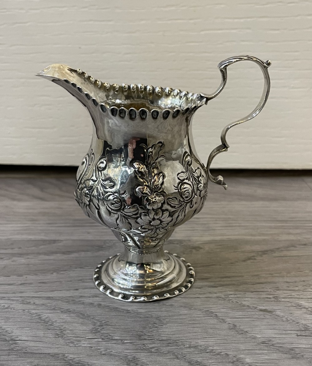 George III Silver Cream Milk Jug, 1769 View IV