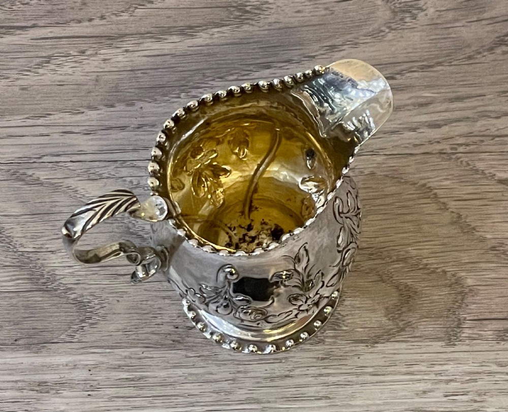 George III Silver Cream Milk Jug, 1769 View VI