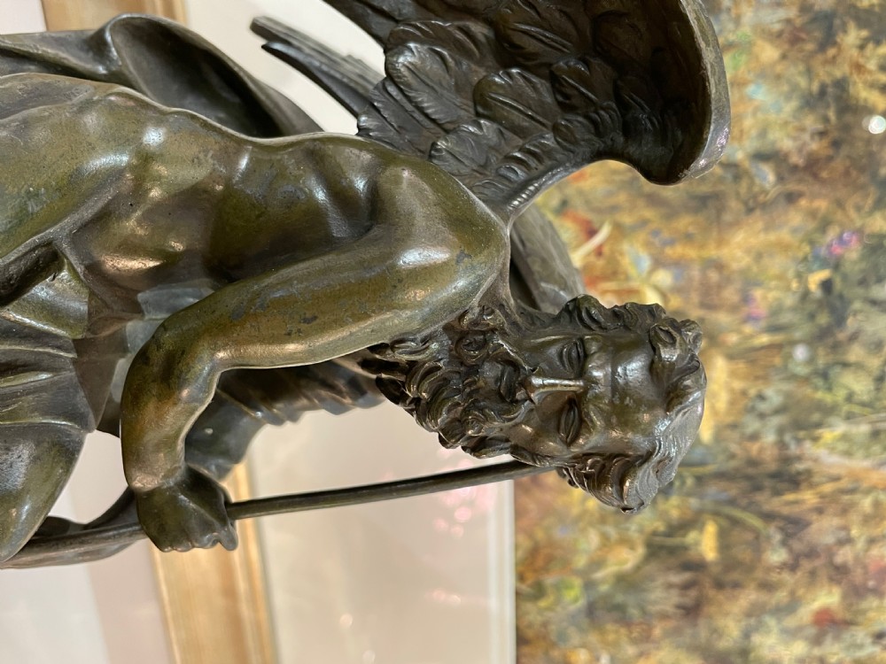 19th Century Patinated Bronze Of Chronos View VIII