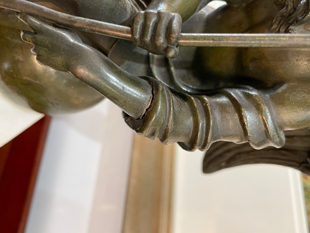 19th Century Patinated Bronze Of Chronos View IX