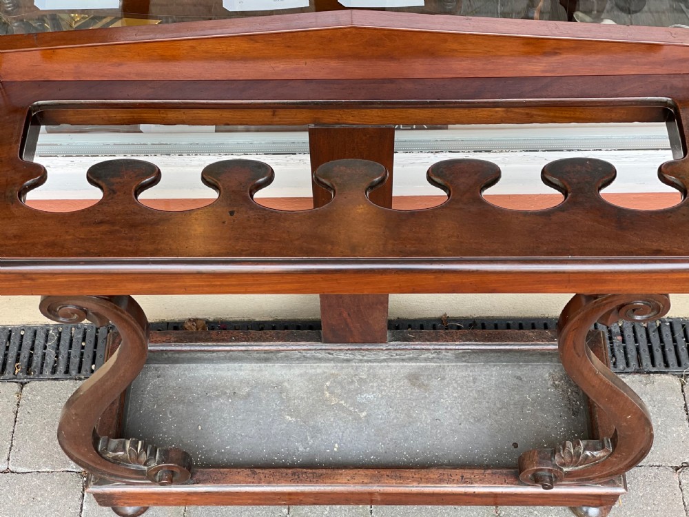 Victorian Mahogany Hall Stick Stand  View IV