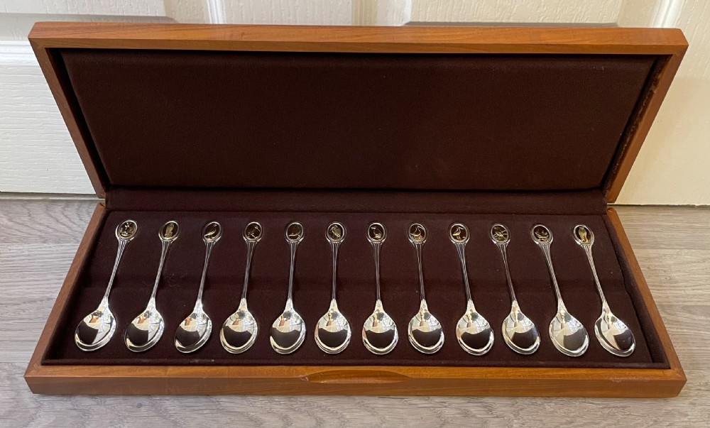 RSPB Solid Silver Spoon Collection In Fitted Case
