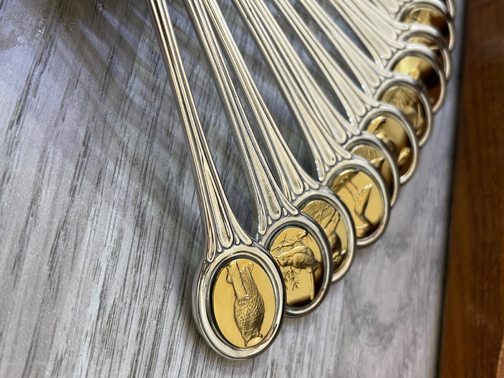 RSPB Solid Silver Spoon Collection In Fitted Case View V