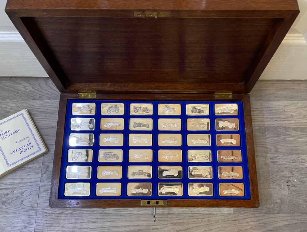 Collection of Solid Silver Ingots, Lord Montagues Car Collection