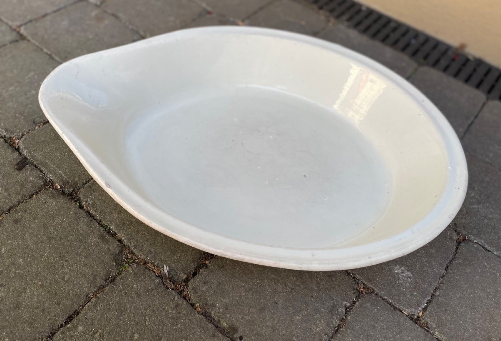 Large Early 20th Century Dairy Milk Cream Pan View II