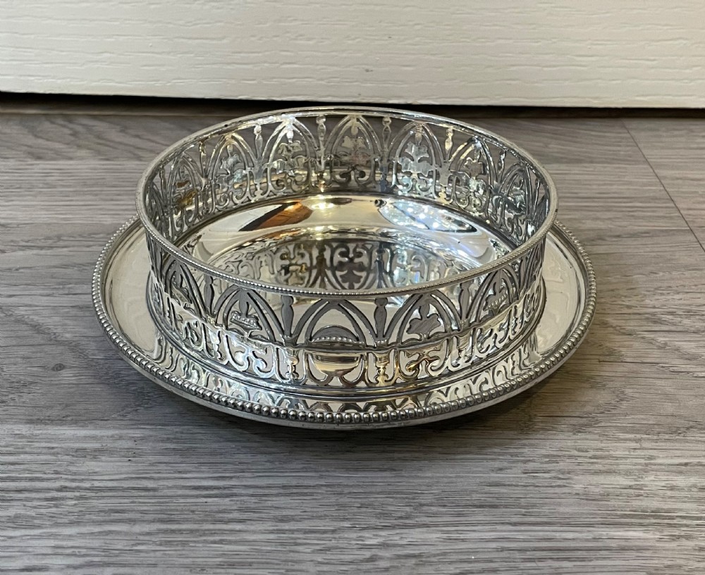 Quality Victorian Silver Plated Wine Champagne Coaster by Elkington