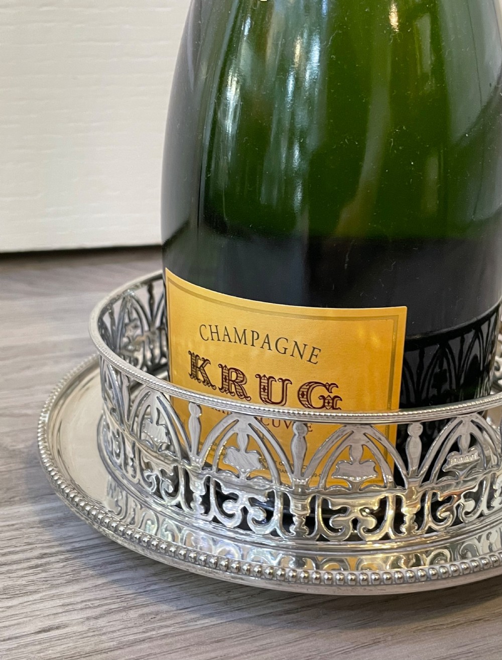 Quality Victorian Silver Plated Wine Champagne Coaster by Elkington View VI
