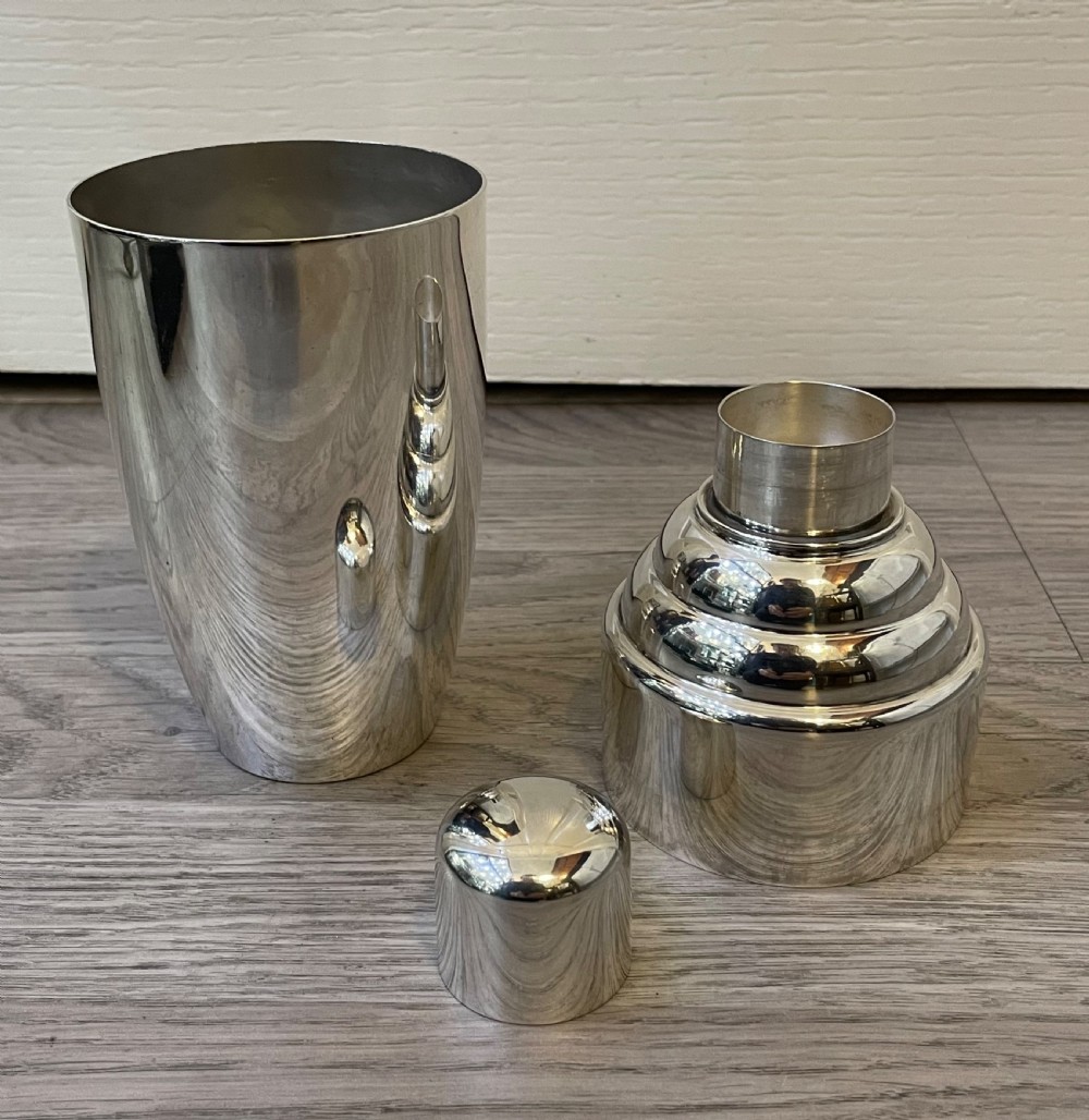 Art Deco Silver Plated Cocktail Shaker by Gaskell & Chambers View III