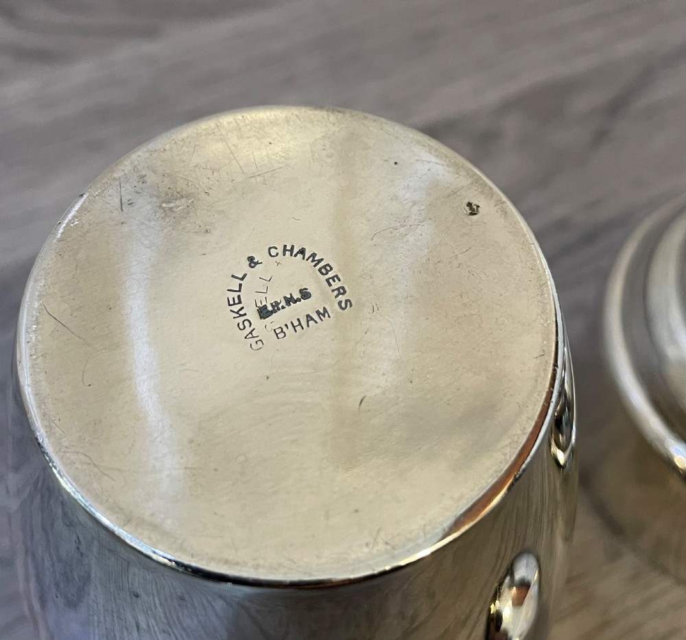 Art Deco Silver Plated Cocktail Shaker by Gaskell & Chambers View VI