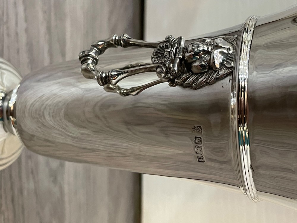Attractive George V Solid Silver Vase View III