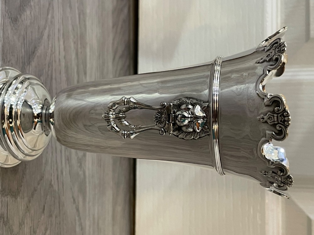 Attractive George V Solid Silver Vase View V