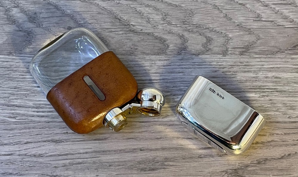 George V Silver Hip Flask by James Dixon & Sons View VII
