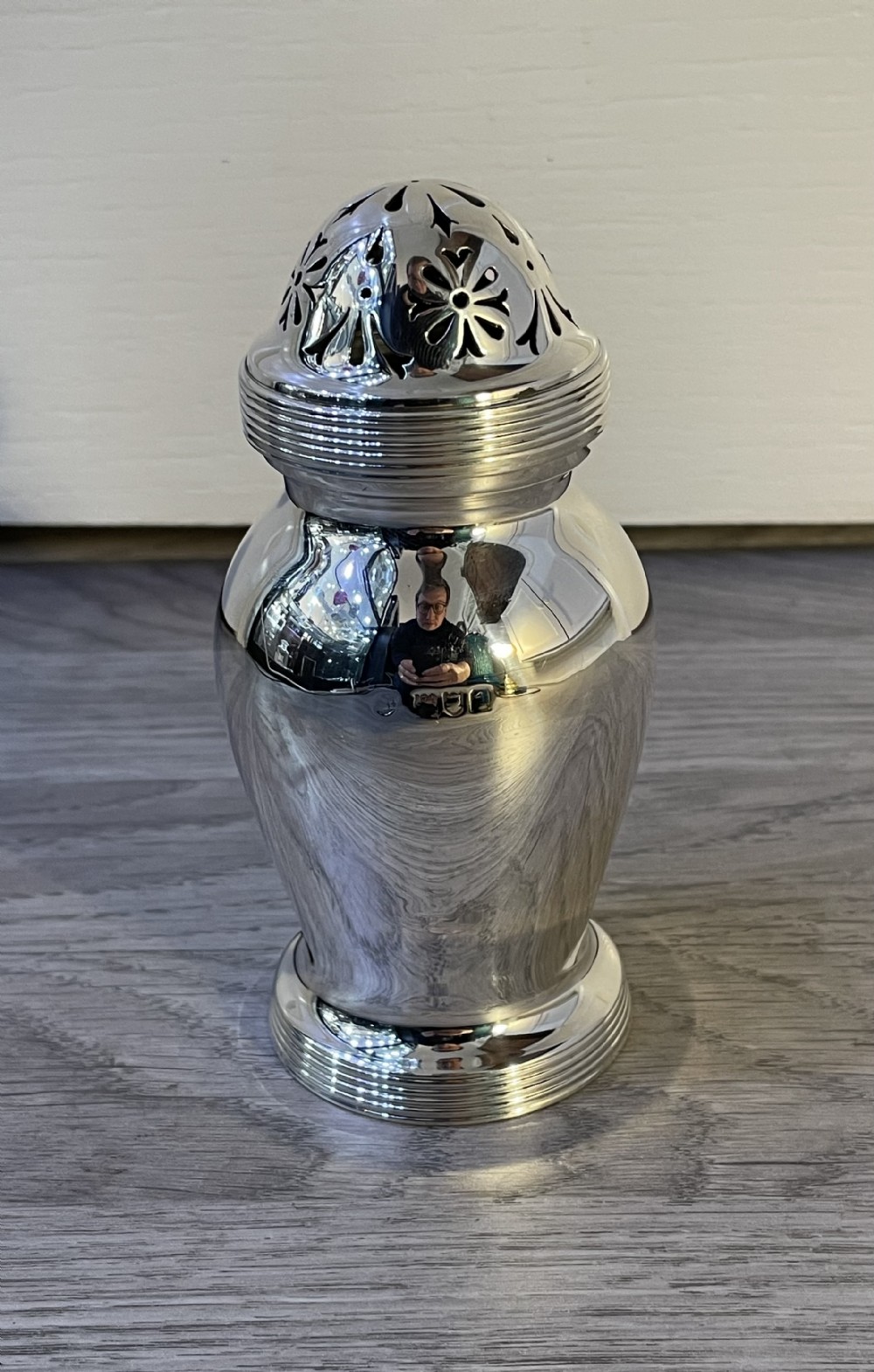Quality Edwardian Silver Sugar Caster, 1906