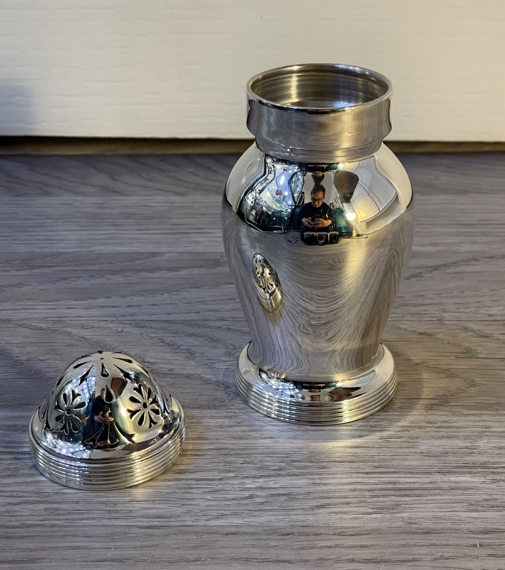 Quality Edwardian Silver Sugar Caster, 1906 View V