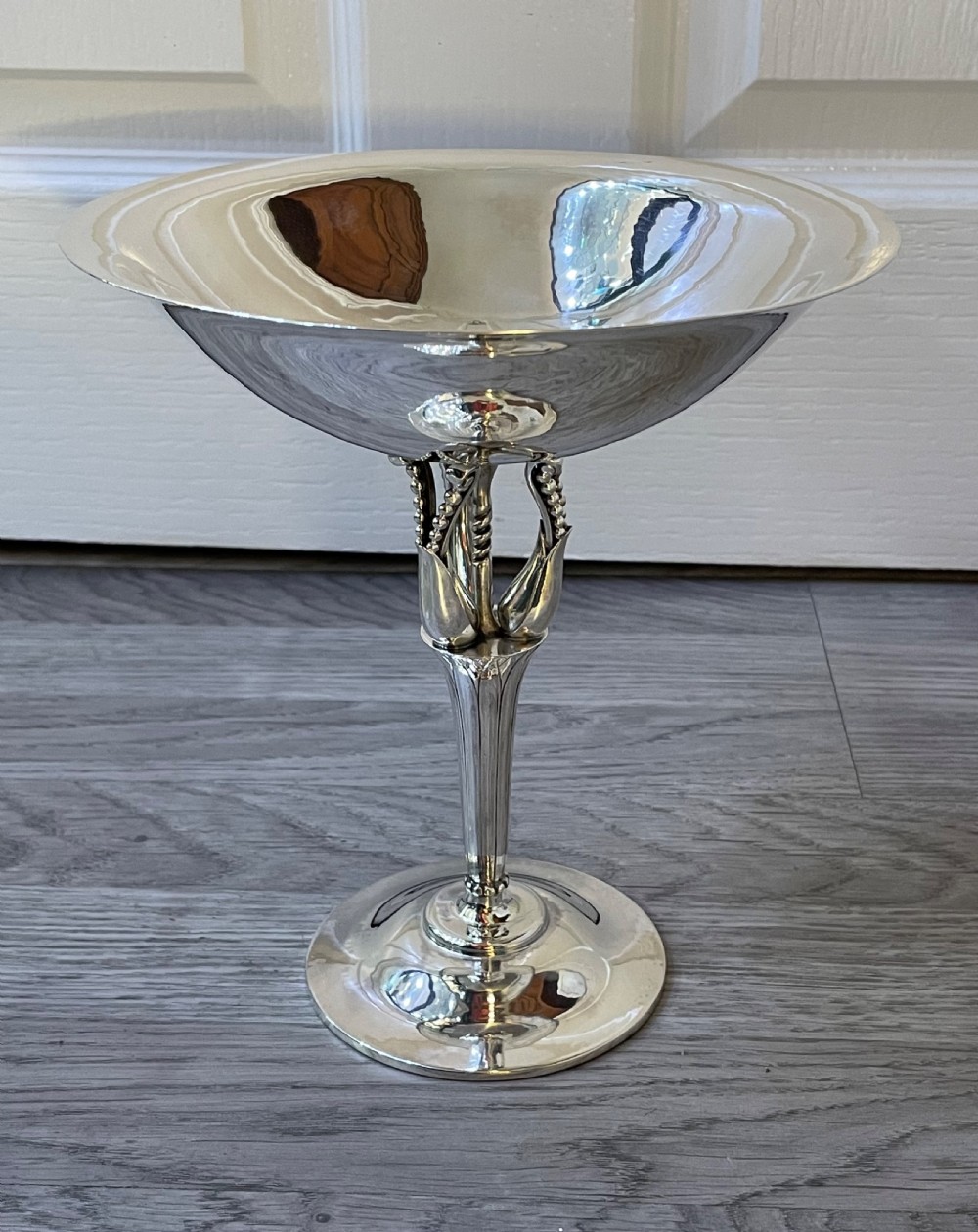 Extremely Rare Georg Jensen Silver Tazza 