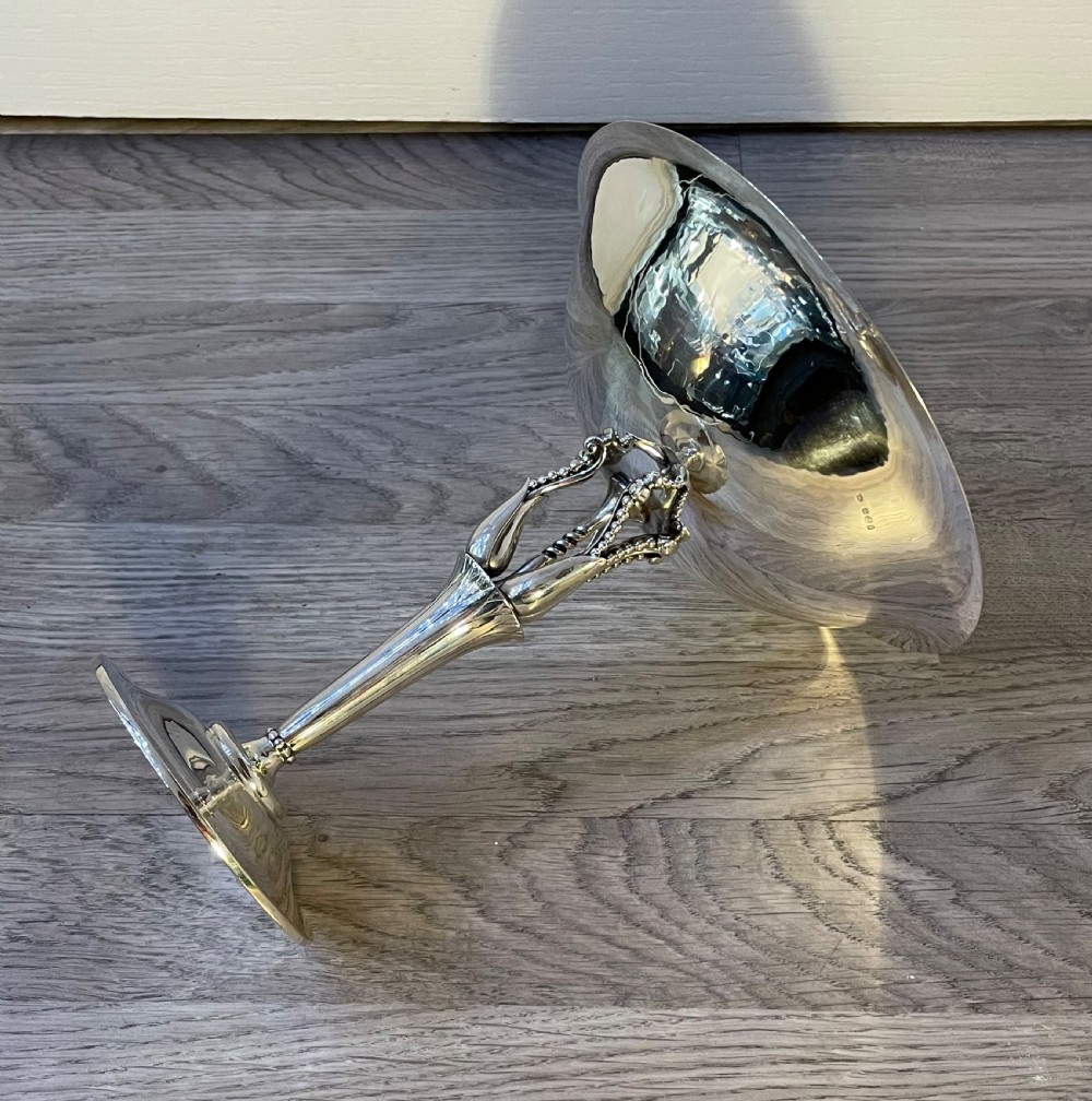 Extremely Rare Georg Jensen Silver Tazza  View III