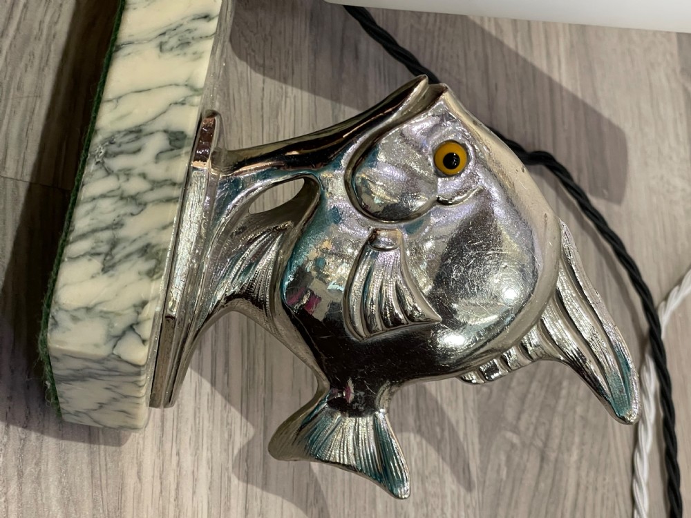 French Art Deco Fish Mood Night Light View VI