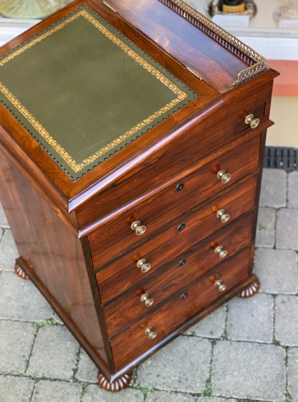 Super Quality Regency Rosewood Davenport Desk View II