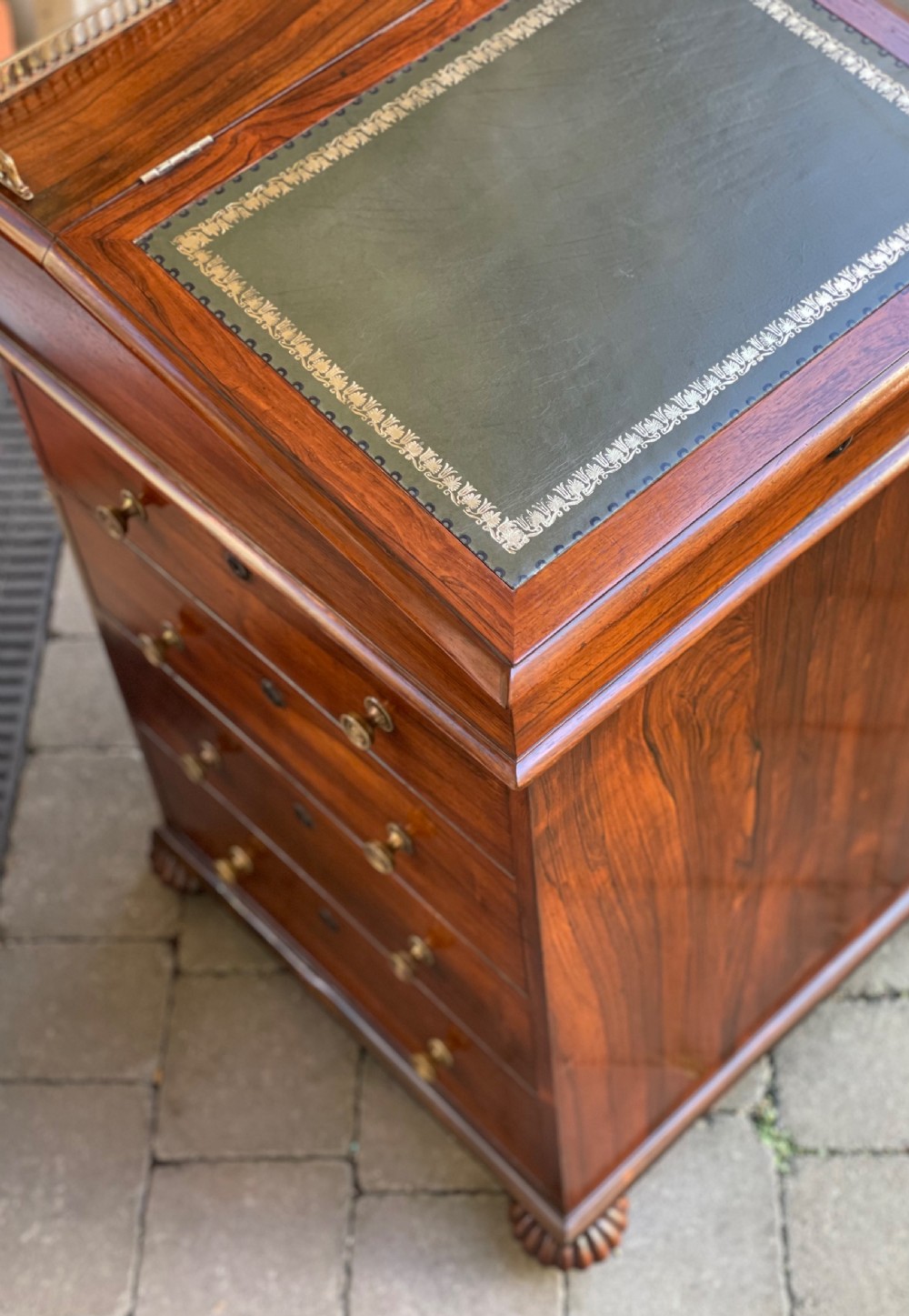 Super Quality Regency Rosewood Davenport Desk View III