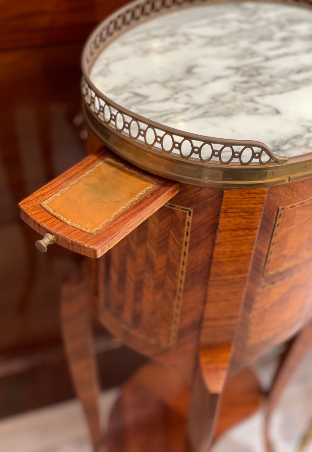 Good Pair Louis XVI Style Kingwood Bedside Tables View X