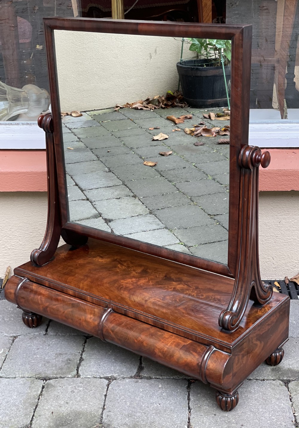 Quality William IV Mahogany Dressing Table Toilet Mirror  View III