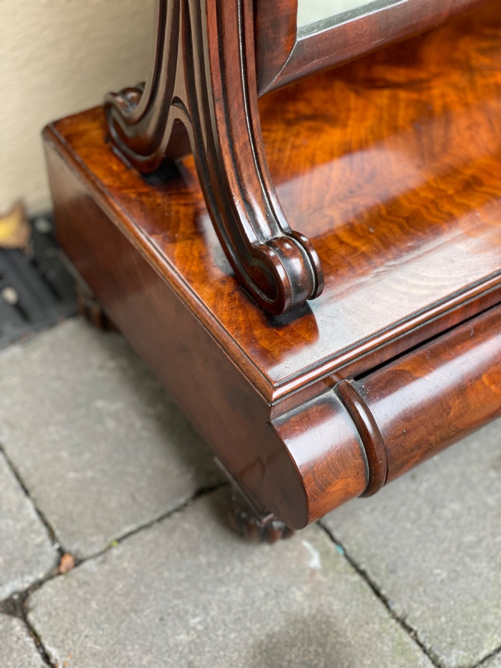 Quality William IV Mahogany Dressing Table Toilet Mirror  View IV