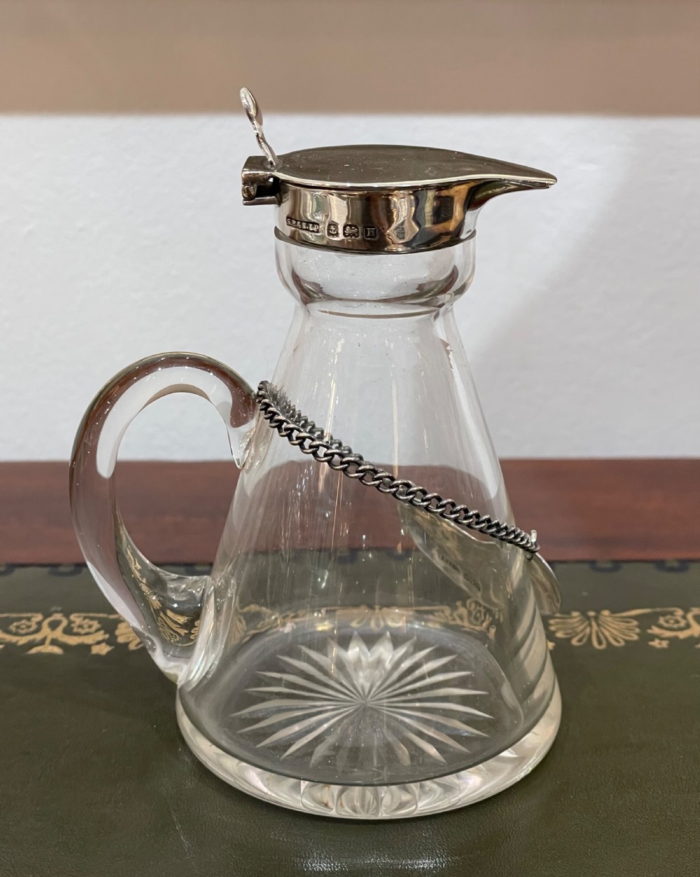 George V Silver Topped Whisky Noggin, Hallmarked Birmingham 1932 View II