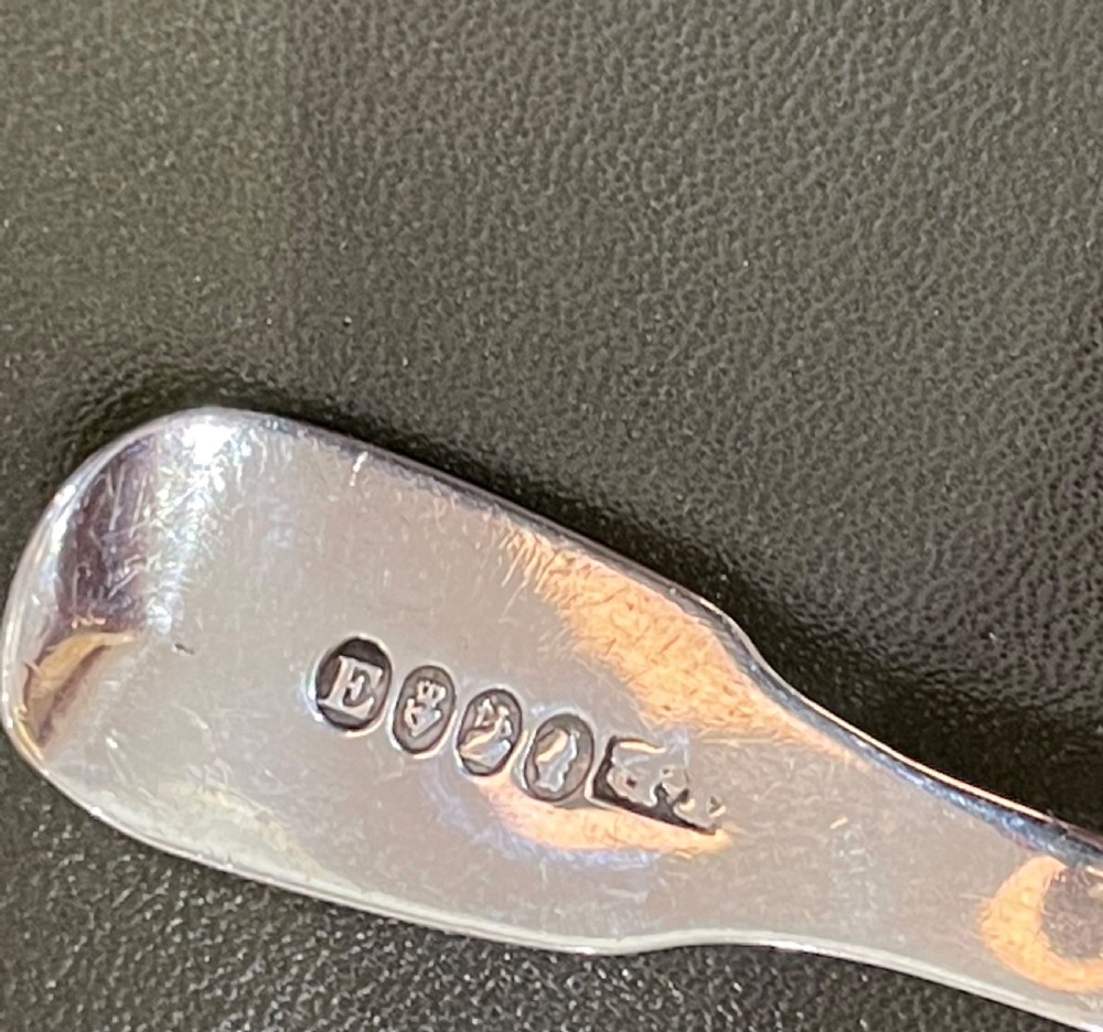 Irish George IV Silver Caddy Spoon, 1825 View III