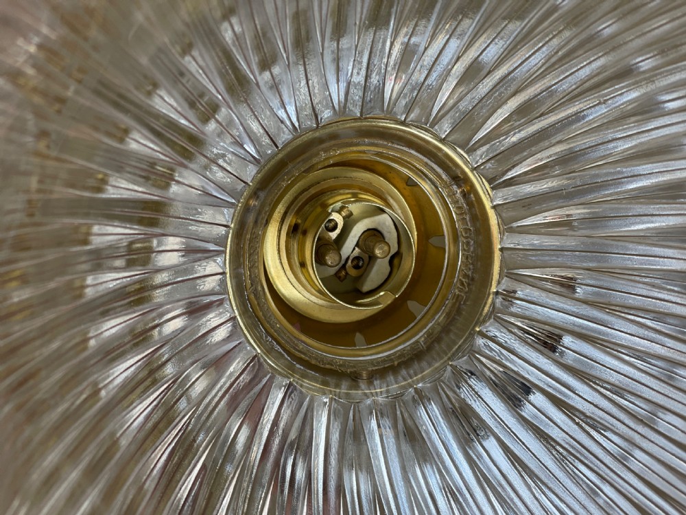 Edwardian Holophane Pendant Light View III
