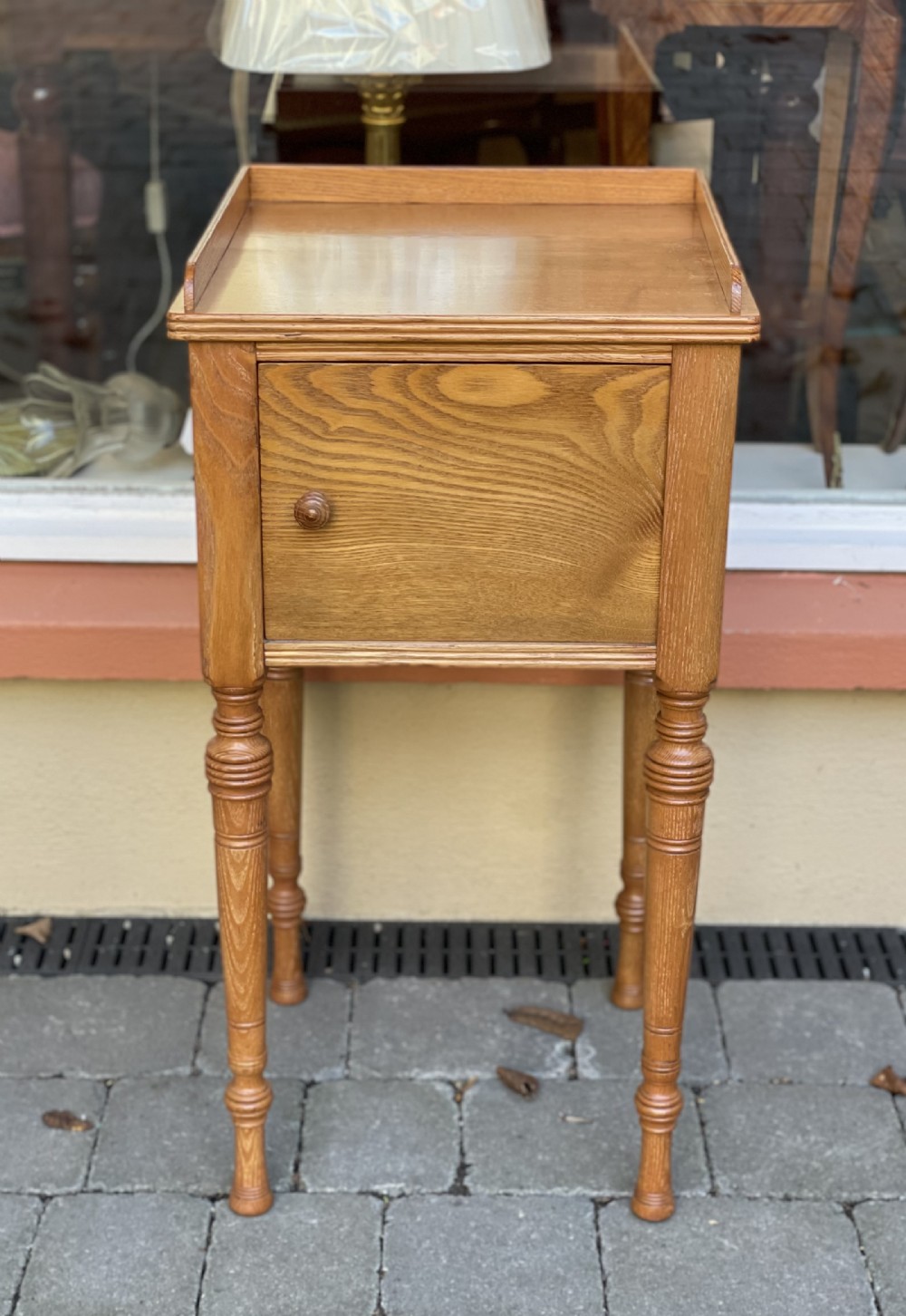 Victorian Hungarian Ash Bedside Pot Cupboard