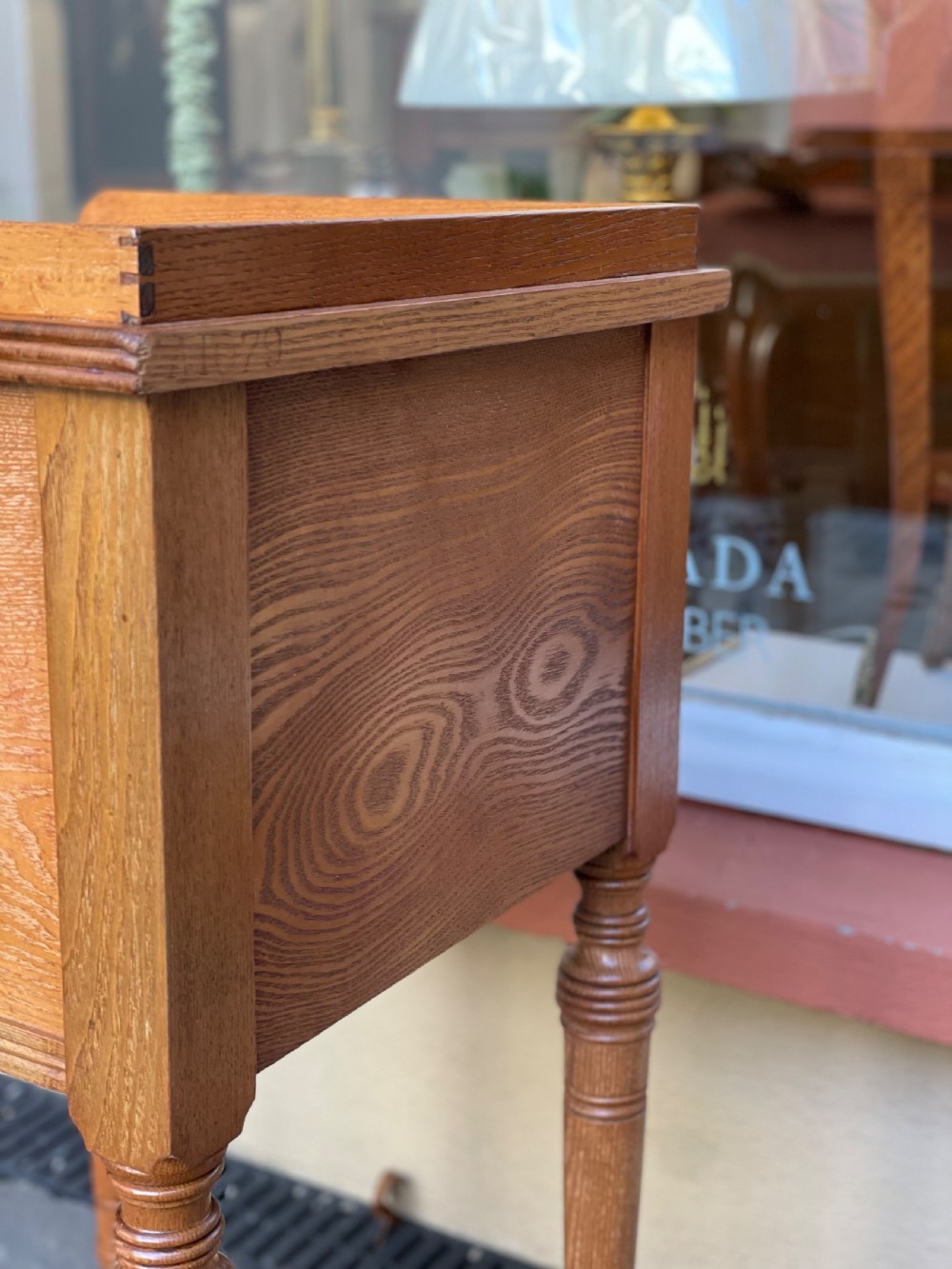 Victorian Hungarian Ash Bedside Pot Cupboard View II