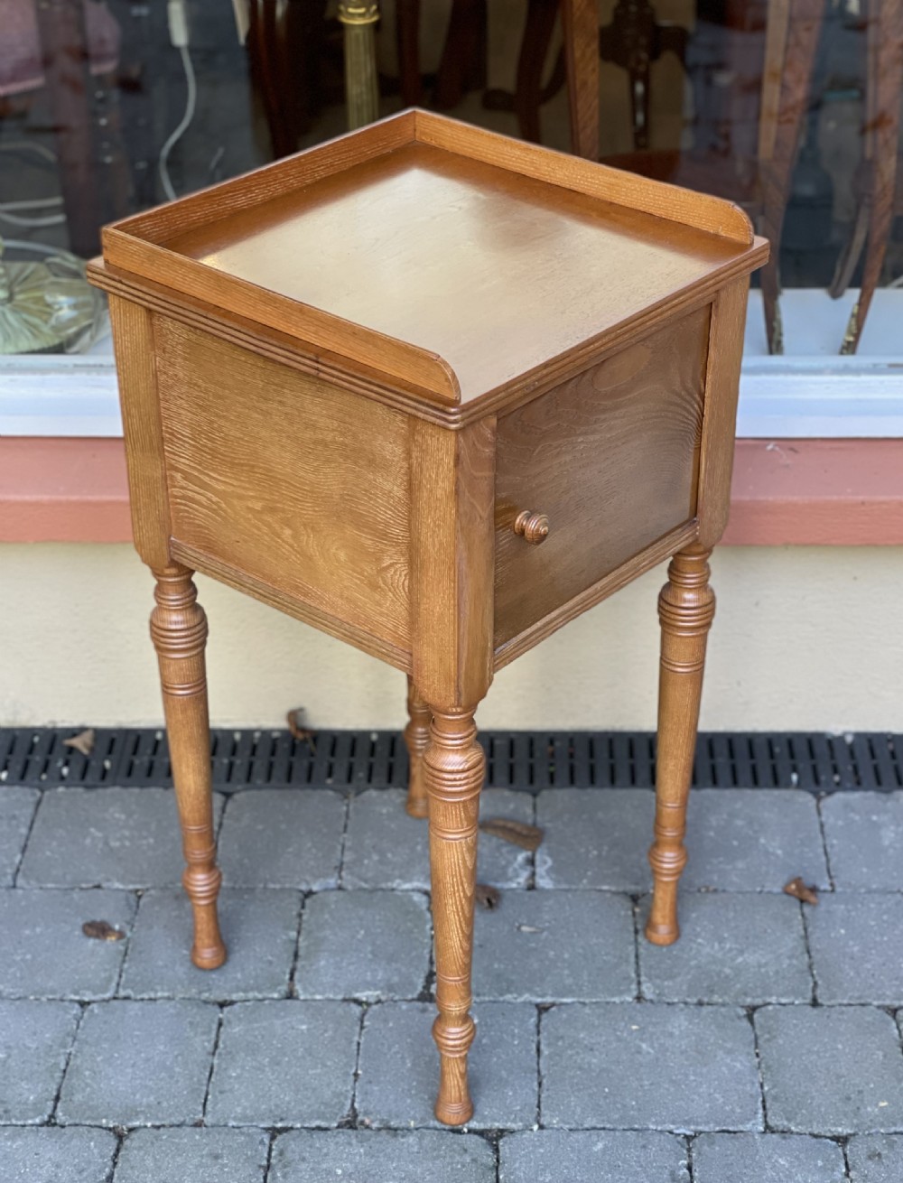 Victorian Hungarian Ash Bedside Pot Cupboard View III