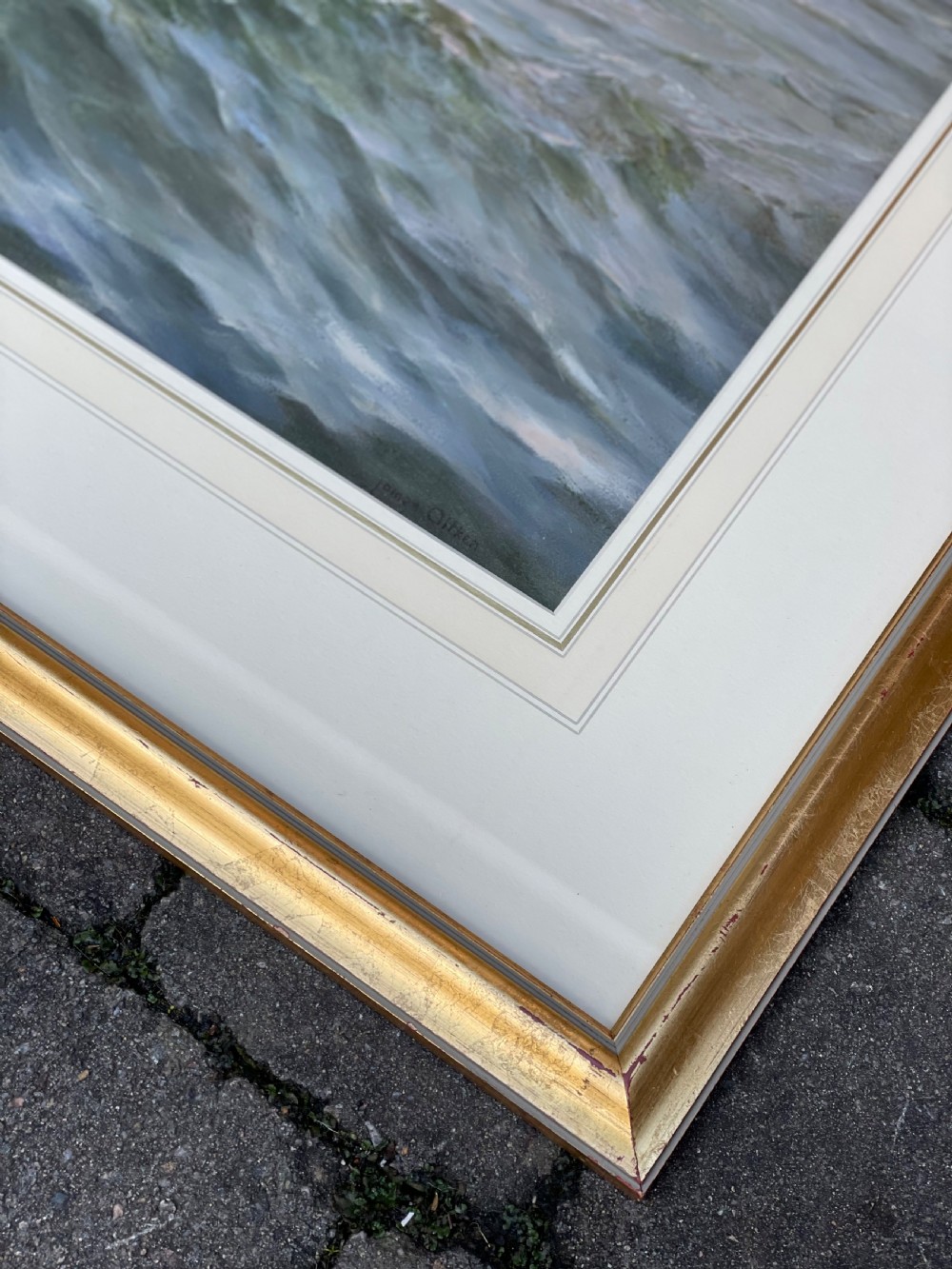 Large Marine Watercolour by James Aitken, The Mersey View II