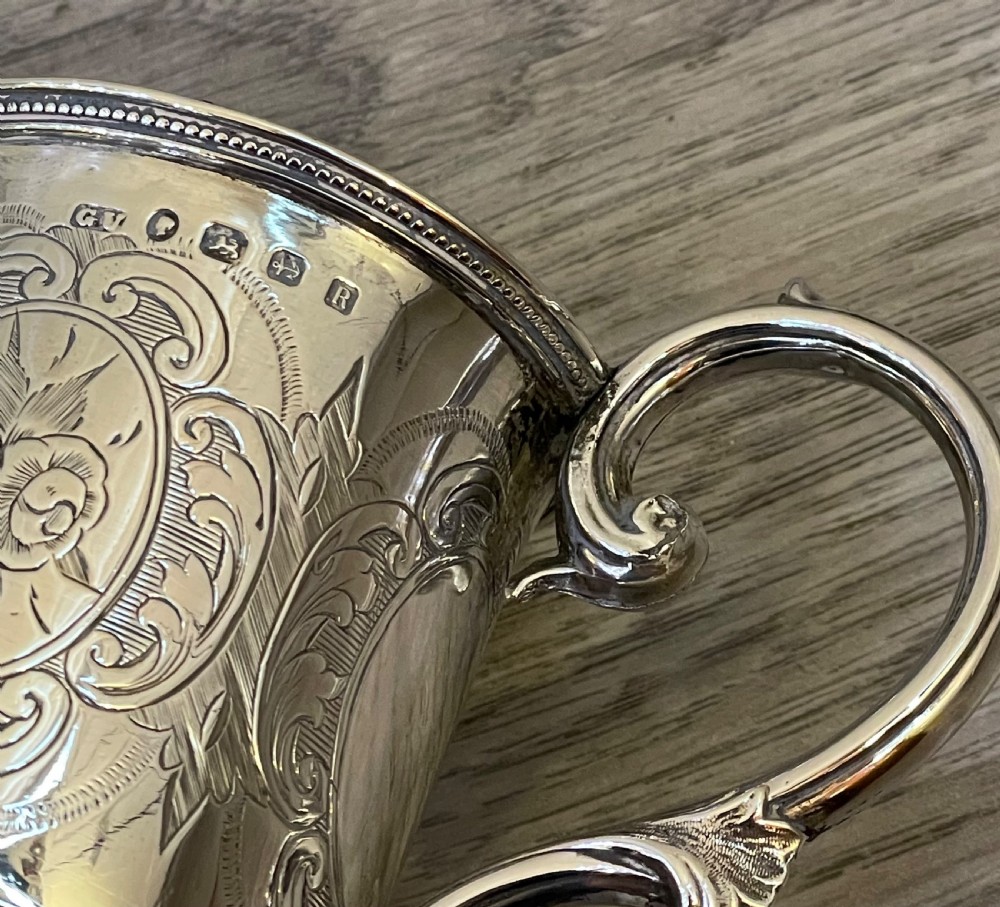 Victorian Silver Christening Mug Cup by George Unite, 1866 View III