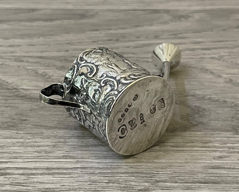 Dutch Novelty Silver Miniature Watering Can View II