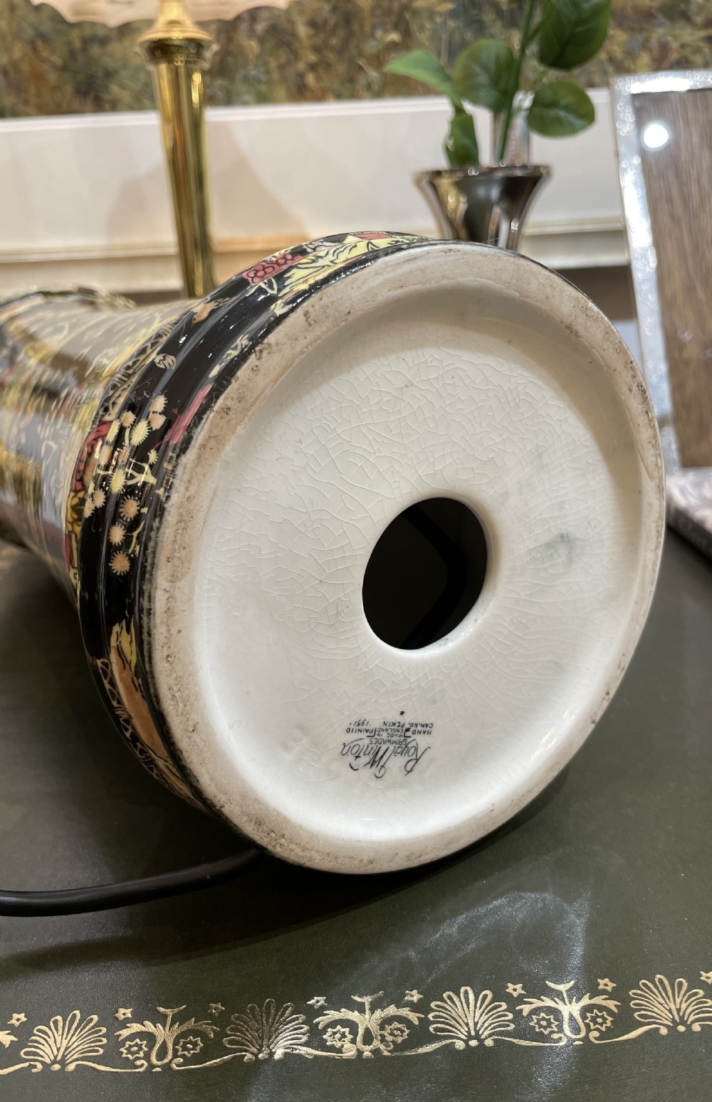 Royal Winton Chinoiserie Table Lamp View VI