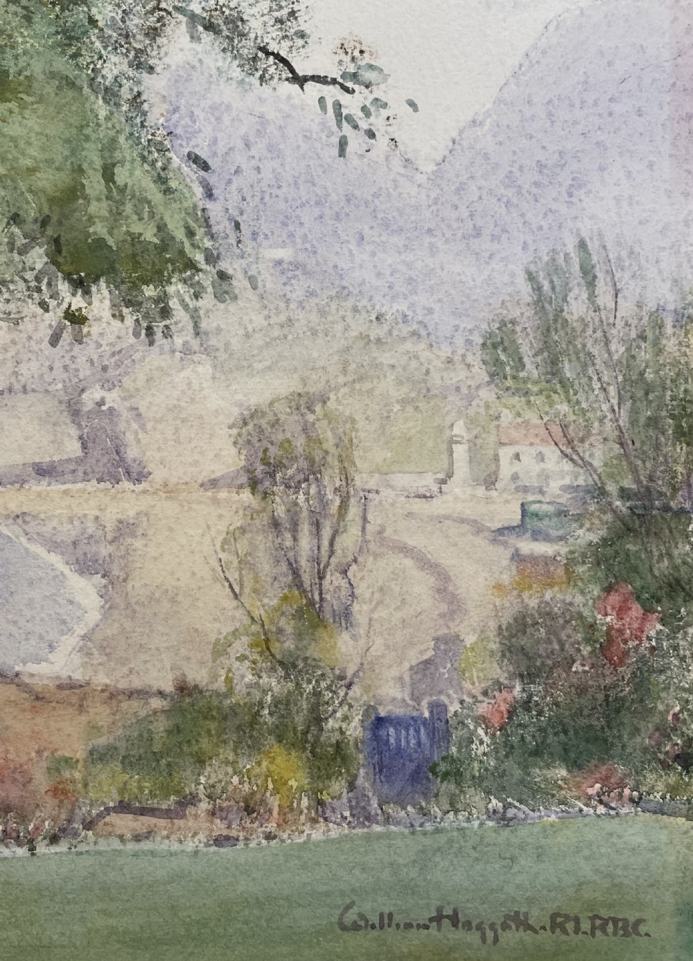 William Hoggatt (1879-1961) Watercolour, Port Erin, Isle of Man View III