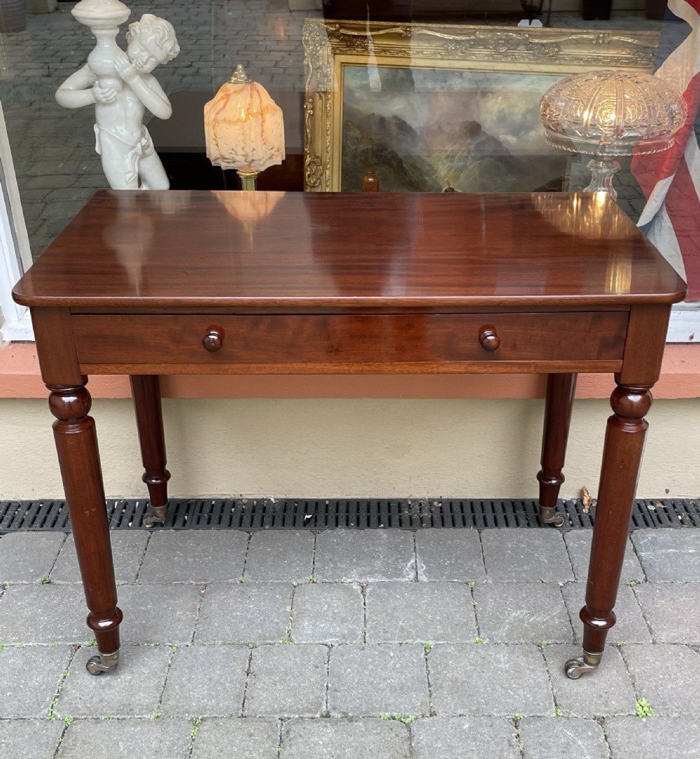 Victorian Mahogany Side Writing Table by Holland & Sons