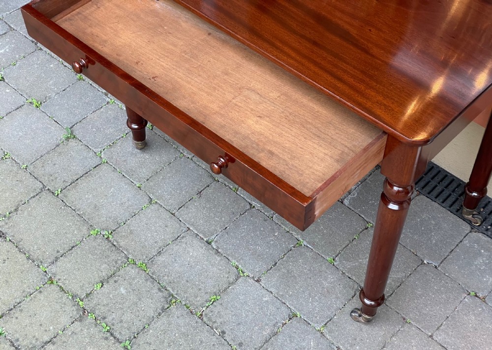 Victorian Mahogany Side Writing Table by Holland & Sons View VII