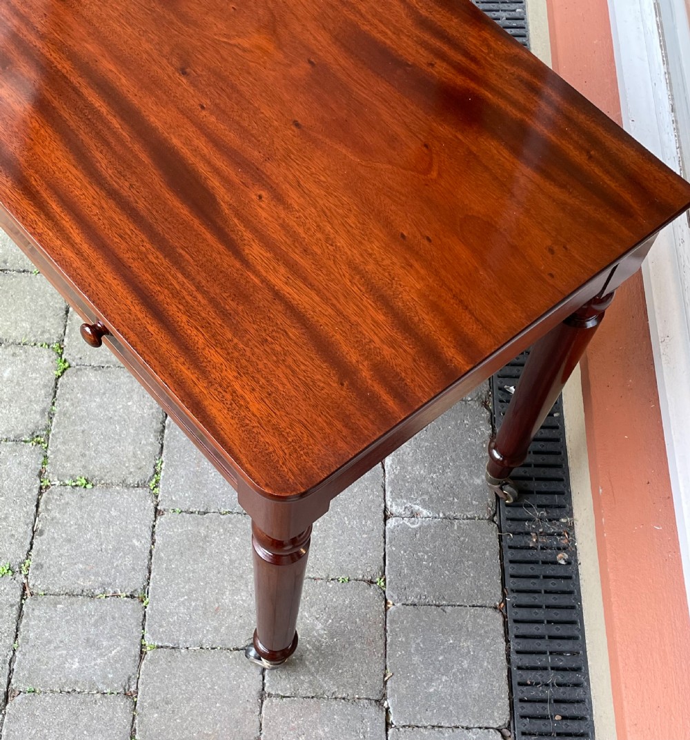 Victorian Mahogany Side Writing Table by Holland & Sons View IX