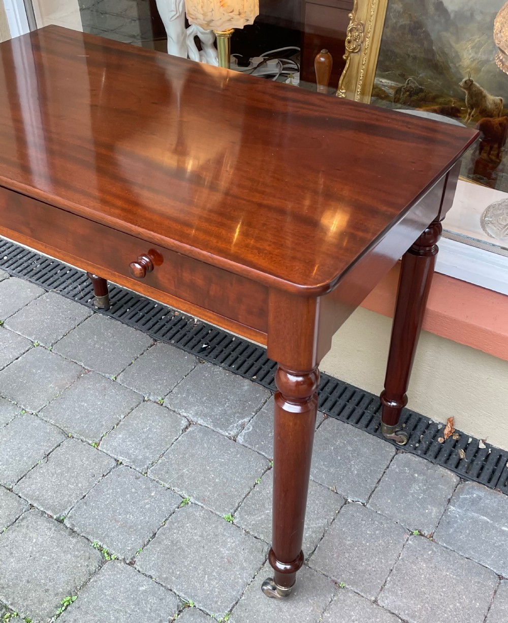 Victorian Mahogany Side Writing Table by Holland & Sons View X