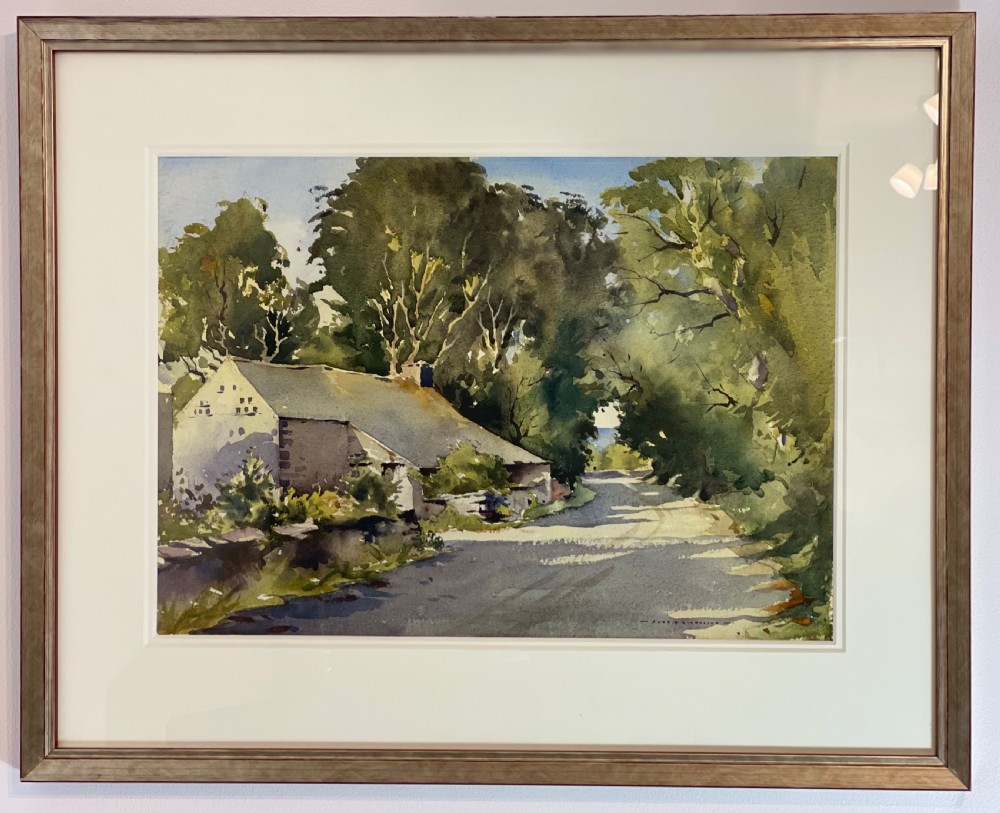 John Hobson Nicholson Watercolour, Ballabeg, Isle of Man