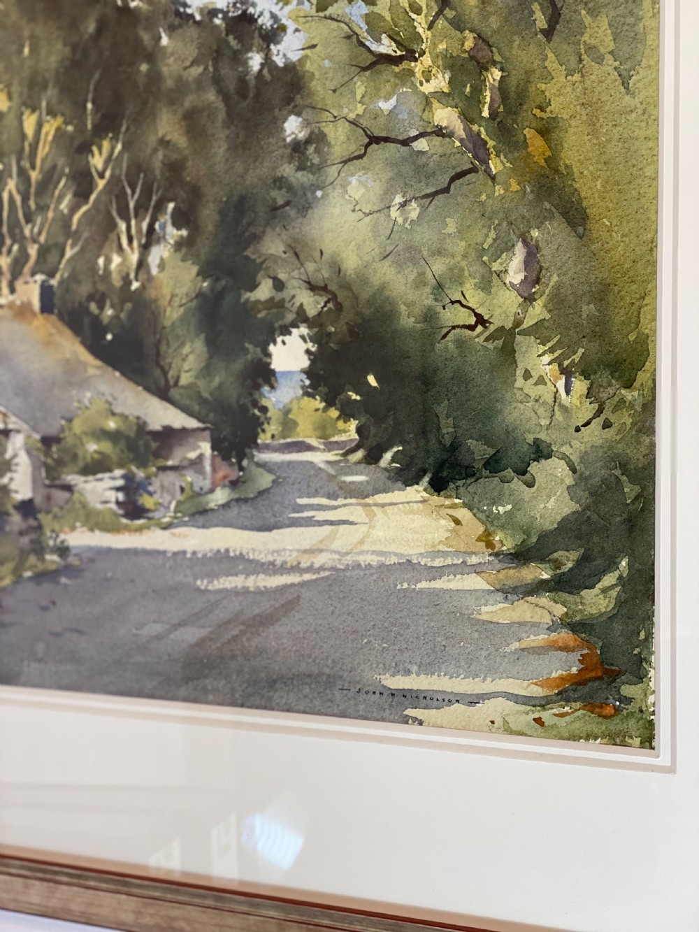 John Hobson Nicholson Watercolour, Ballabeg, Isle of Man View II
