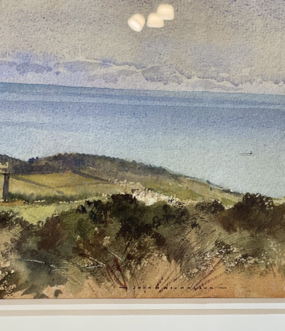 John Hobson Nicholson, watercolour, Isle of Man View III