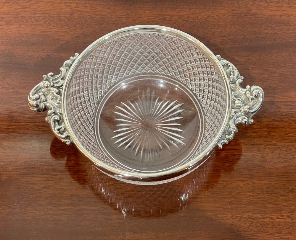 Quality Victorian Silver Mounted Bowl, 1896 View II