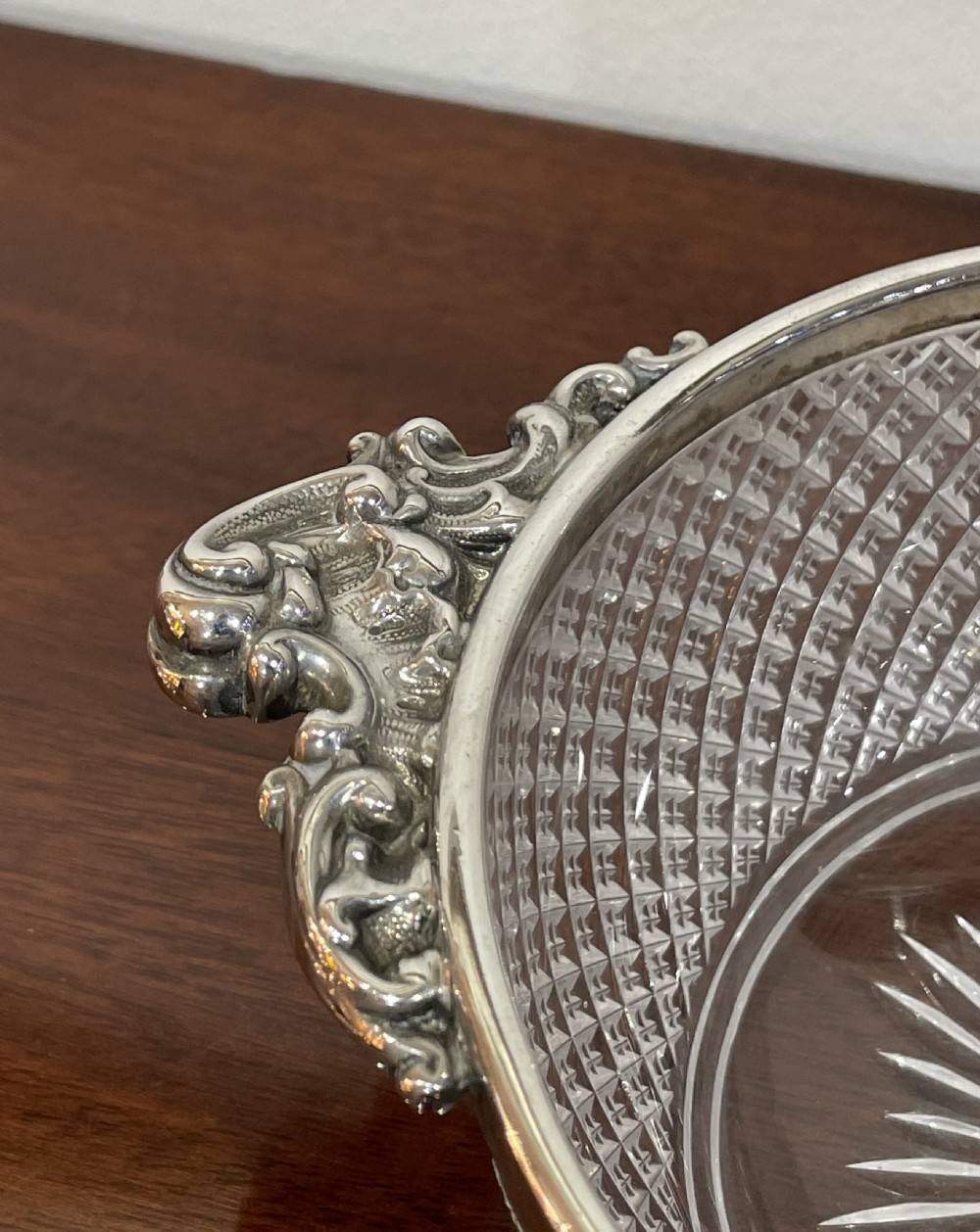 Quality Victorian Silver Mounted Bowl, 1896 View III