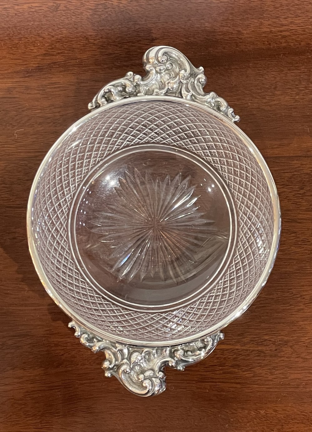 Quality Victorian Silver Mounted Bowl, 1896 View VII