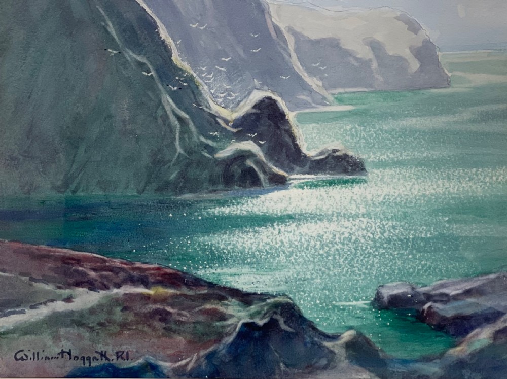 William Hoggatt Watercolour, Isle of Man View II