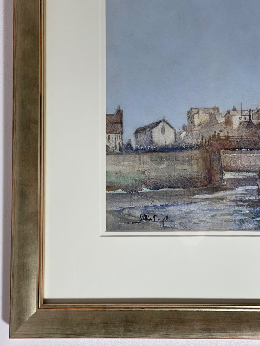 Watercolour of Castletown Harbour, Isle of Man by William Hoggatt View V