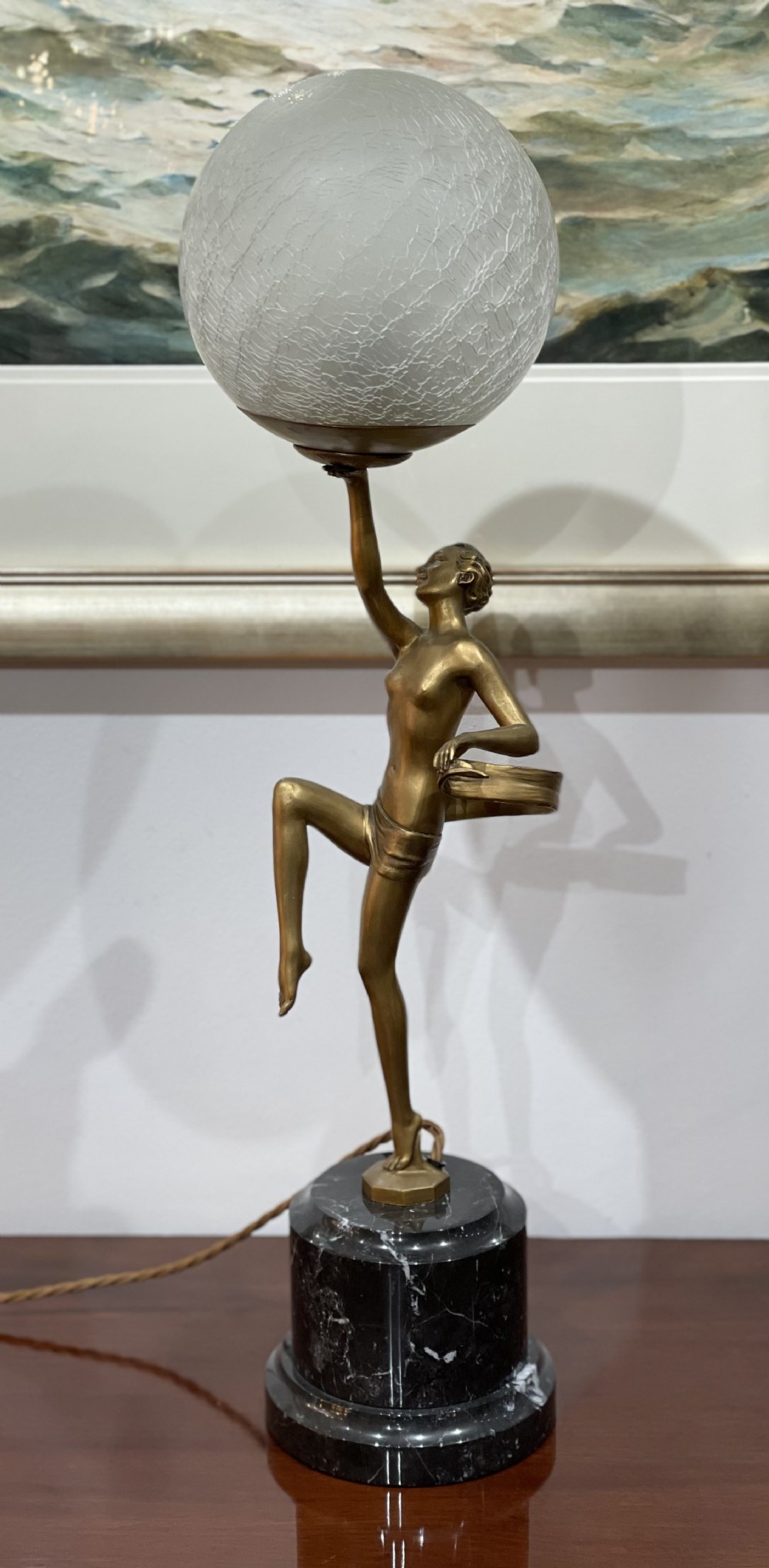 Impressive Art Deco Lady Lamp